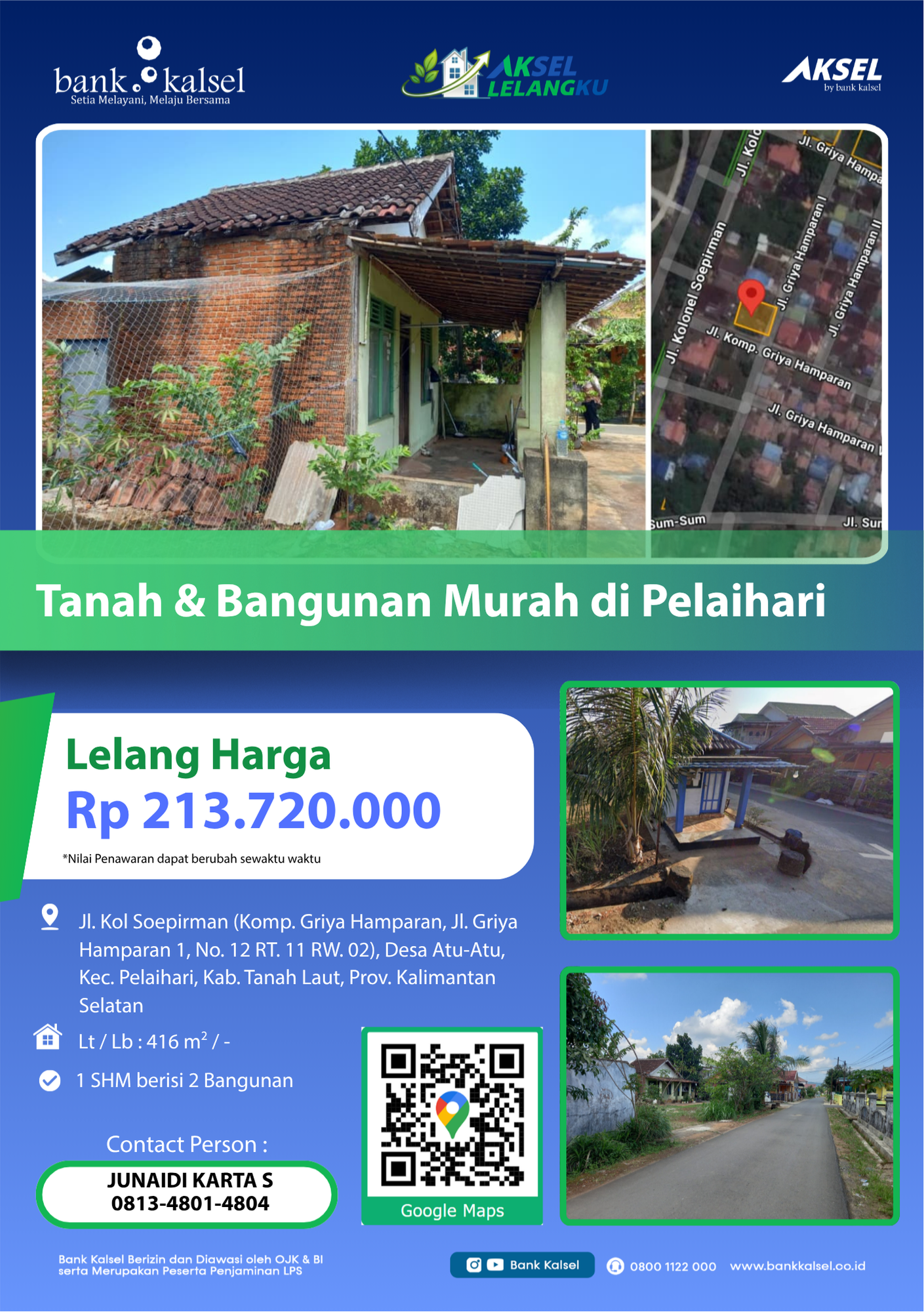 Tanah & Bangunan - Pelaihari